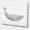 Designart - Blue Whale Watercolor - Nautical & Coastal Gallery-wrapped Canvas